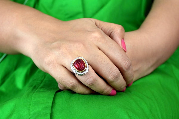 Scarlet Sparkle Ring