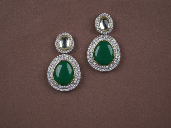 Shloka Green Earrings