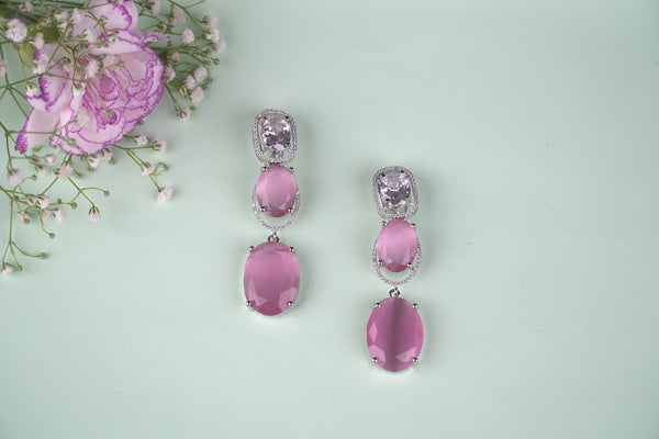 Rosy Glow Earrings AD-4040