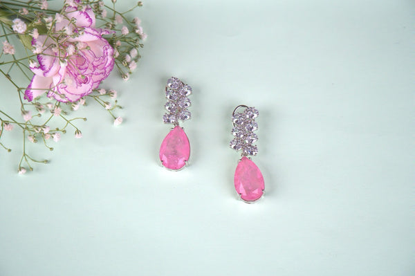 Rosy Elegance Earrings AD-4037