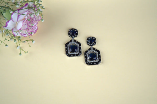 Noir allure earrings AD-4019