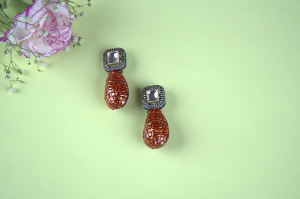 Fiery elegance earrings  AD-4013