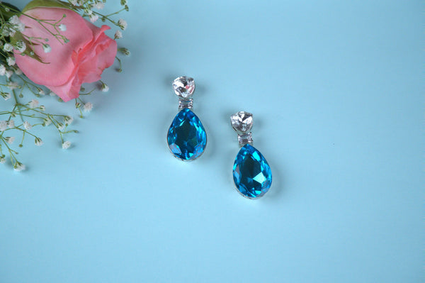 Elegant Charm blue Studs AD-1037