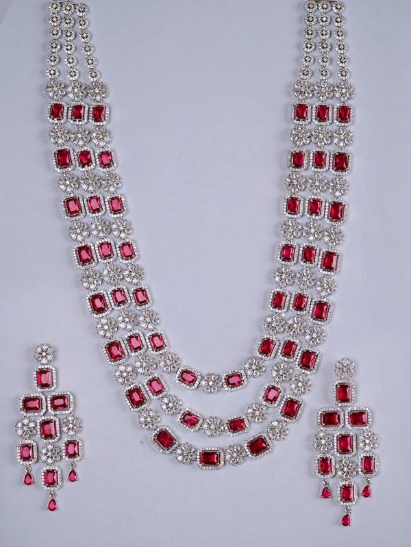 Crimson Majesty Necklace - AD-8033