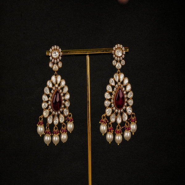 Pranya Red Earrings