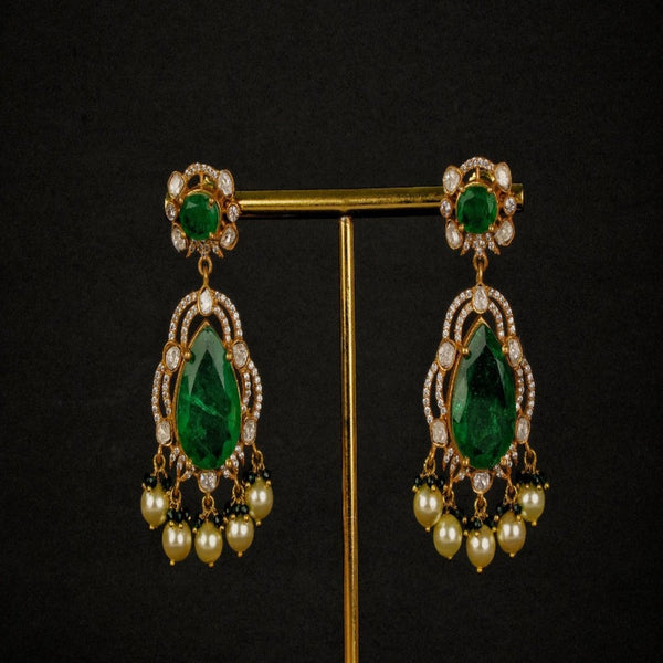 Sarayu Green Earrings