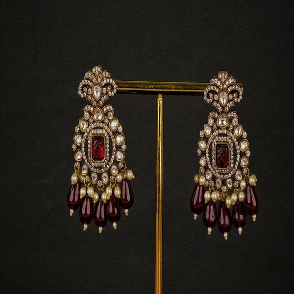 Veena Red Earrings