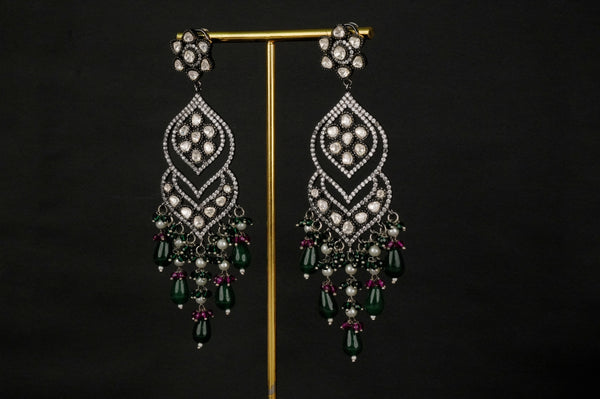 Nirali  Victorian Green  Long Hangings