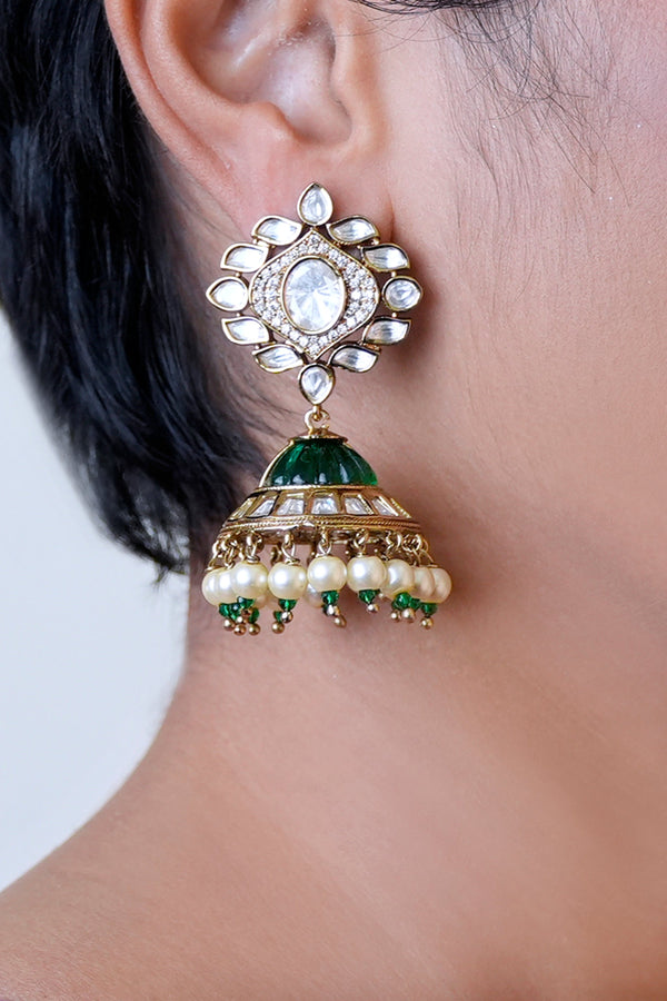 Amra Green Jhumka