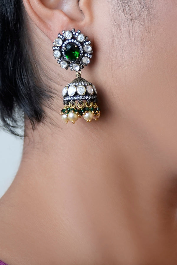 Layla Emerald Jhumka