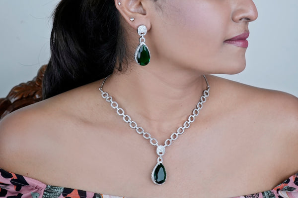 Jade Radiance Necklace AD -8018