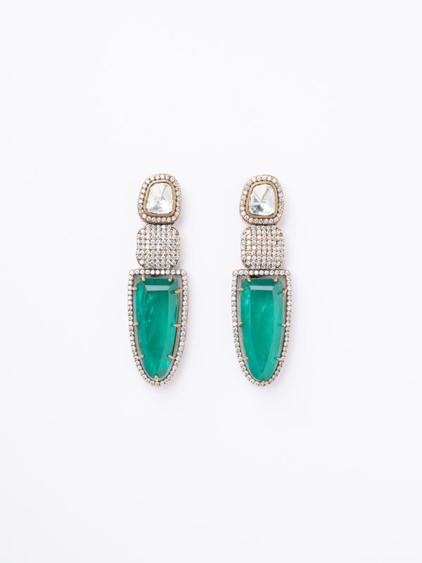 Amal Green Earrings