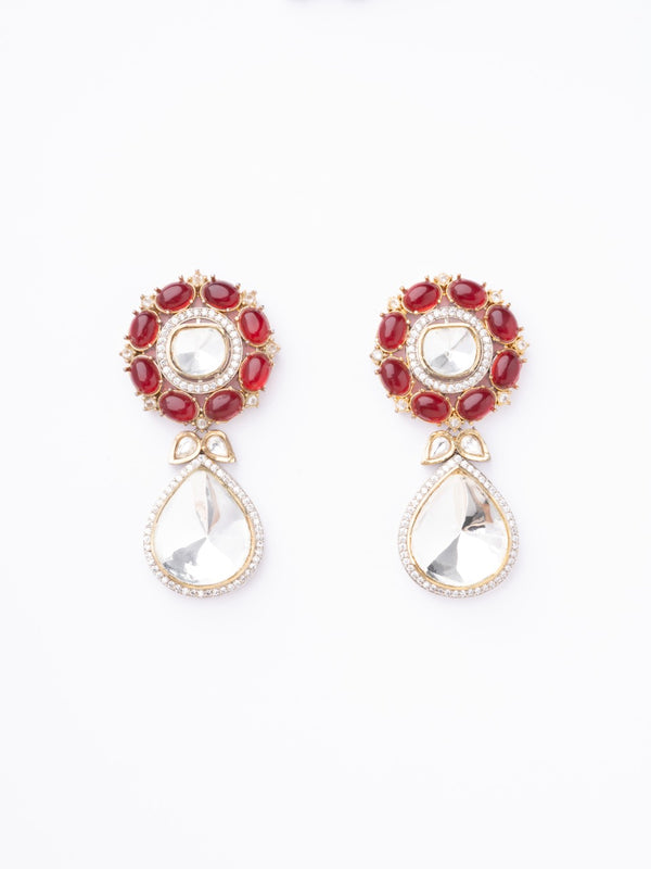 Aaruni Red  Earrings