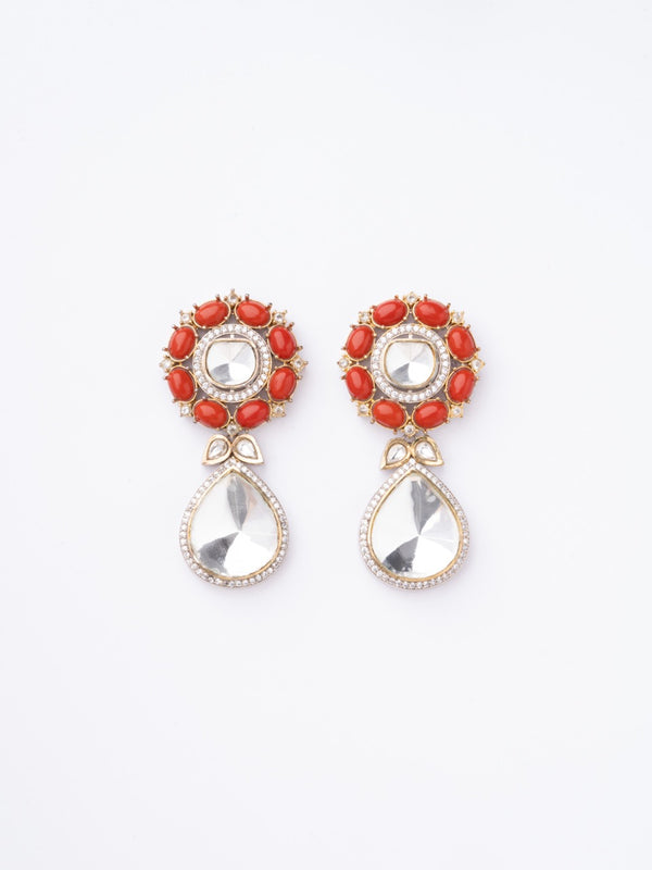 Aaruni Coral Earrings